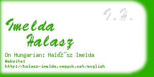 imelda halasz business card
